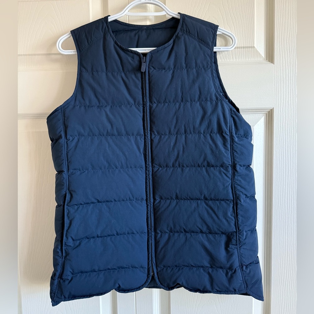 Lululemon down vest, navy, size 8